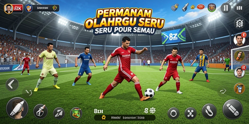 Tampilan gameplay 8ZK yang menegangkan dan kompetitif.