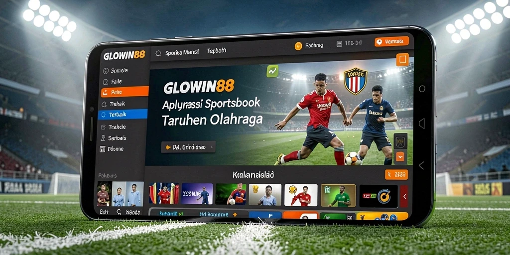 Screenshot GLOWIN88 menampilkan tampilan taruhan olahraga yang dinamis dan informatif.