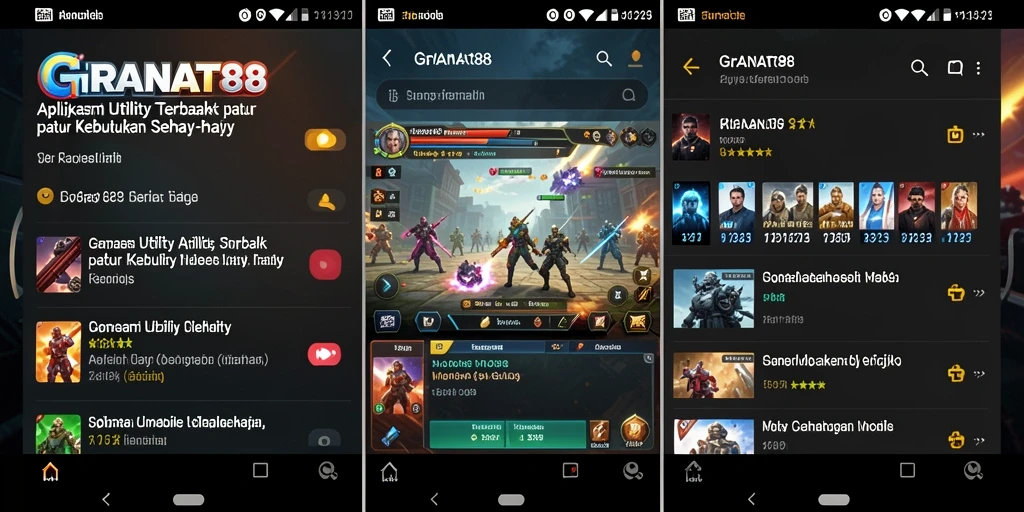 Screenshot utama GRANAT88 menampilkan tampilan antarmuka aplikasi Utility.