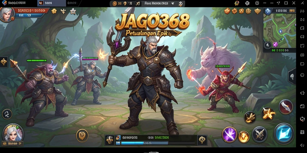 Tampilan gameplay seru dalam petualangan MMORPG JAGO368.