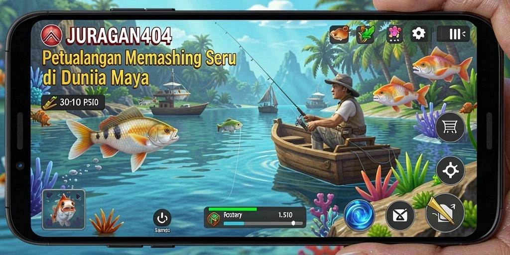 Tampilan permainan memancing yang realistis dan menakjubkan.