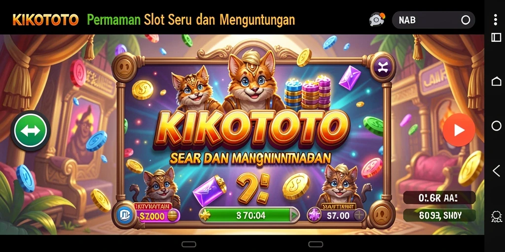 Tampilan gameplay slot KIKOTOTO yang menarik dan seru.