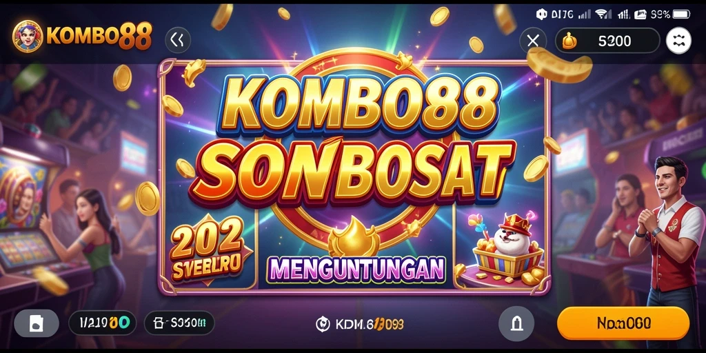 Screenshot gameplay KOMBO88 dengan mesin slot yang menarik.